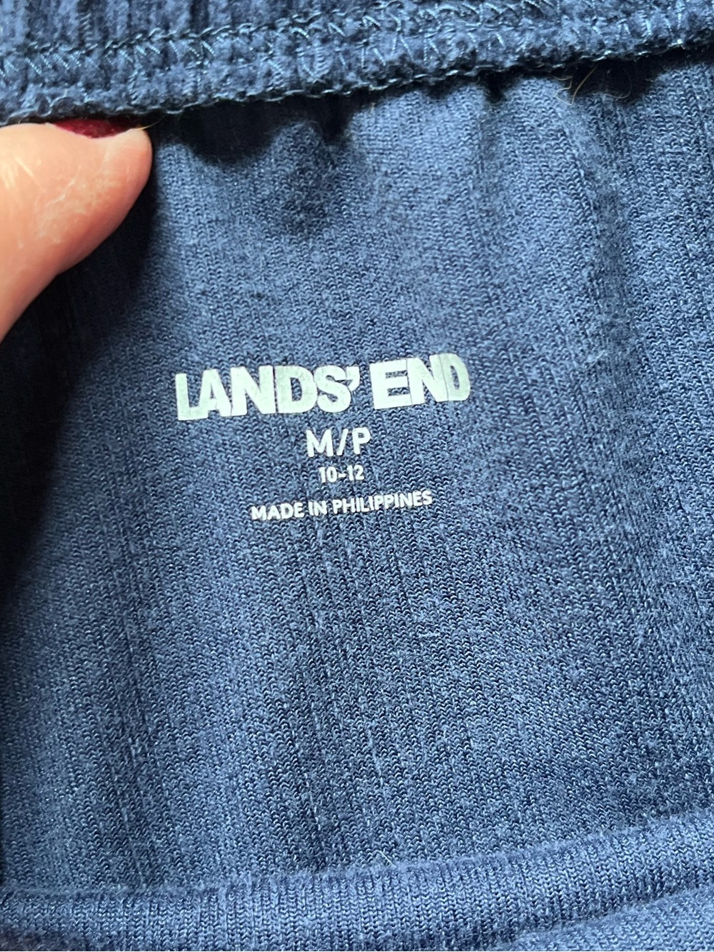 Lands End Women’s Navy Blue Pull-On Corduroy Pants, Size Medium Petite - Picture 4 of 6